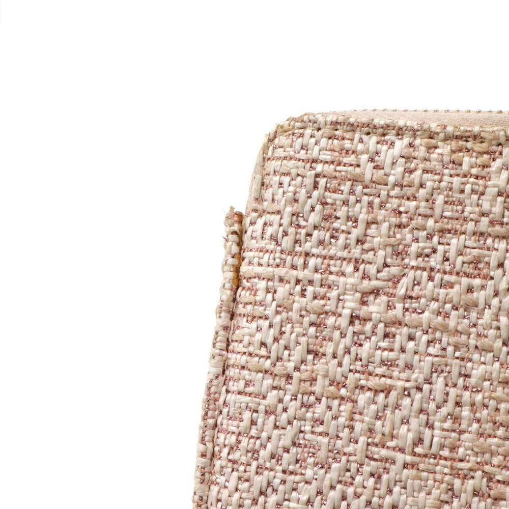 CHANEL Pink Raffia Deauville Wallet - Picture 5 of 10